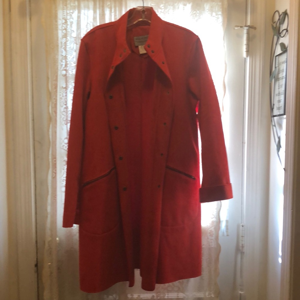 ROZALIND-(NWOT)-BEAUTIFUL REDDISH FAUX SUEDE COAT